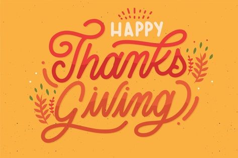 Happy thanksgiving concept with letterin... | Free Vector #Freepik #freevector #background #design #thanksgiving #autumn Thanksgiving Graphic Design, Thanksgiving Typography, Thanksgiving Letter, Turkey Time, Thanksgiving Inspiration, Holiday Gift Card, Thanksgiving Design, Happy Thanksgiving Day, Flower Letters