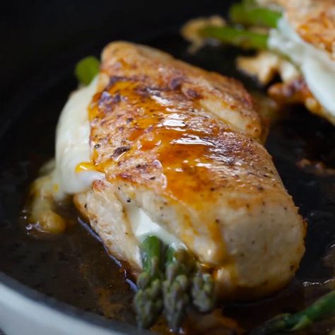 Asparagus Stuffed Chicken Breast by Tasty Asparagus Stuffed Chicken, Recipes Asparagus, Asparagus Stuffed Chicken Breast, Chicken And Asparagus, Proper Tasty, Chicken Asparagus, Tasty Chicken, Breast Recipe, Stuffed Chicken