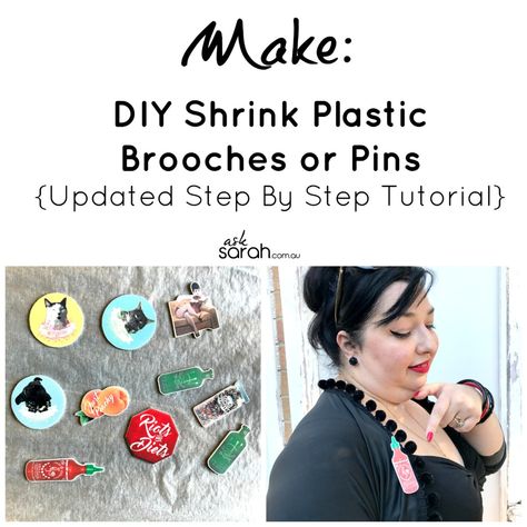 Make: DIY Shrink Plastic Brooches or Pins {Updated Step By Step Tutorial} – Ask Sarah Diy Shrink Plastic Jewelry, Braid Hairstyles For Black Women, Mod Podge Dimensional Magic, Diy Shrink Plastic, Shrinky Dink Crafts, Shrinky Dink Jewelry, Short Or Long Hair, Shrink Plastic Jewelry, Shrink Paper