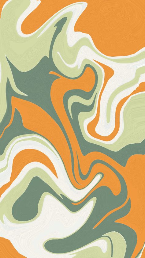 Swirl green wallpaper and orange Swirly Designs Pattern, Swirly Background Aesthetic, Swirly Wallpaper, Swirly Background, Squiggle Art, Swirly Pattern, Swirly Designs, My Melody Wallpaper, Abstract Pattern Design