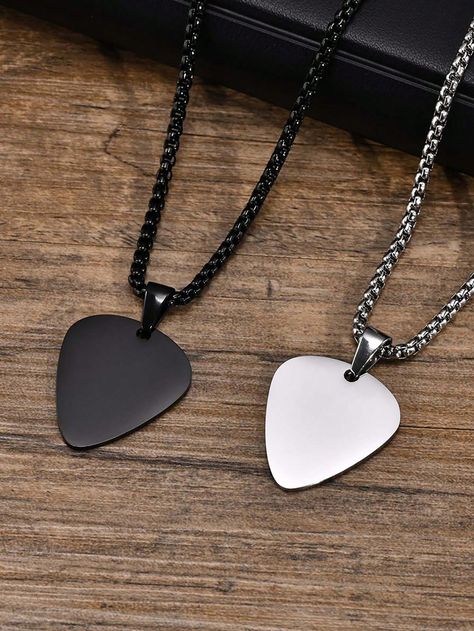 Guitar pick keychain