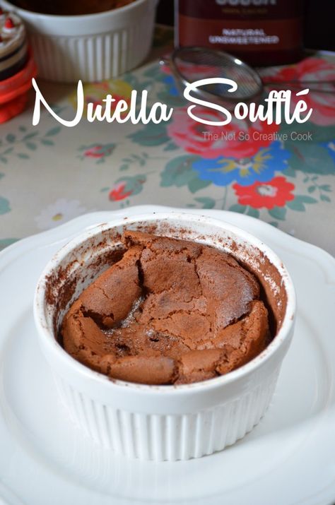 Nutella Souffle-TNSCC Nutella Souffle, Pineapple Coconut Cupcakes, Who Really Cares, Baked Cake, Coconut Cupcakes, Scrumptious Desserts, Little Kitchen, Food Yummy, Yummy Desserts