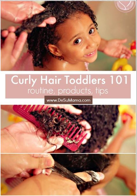 Curly Hair Guide, Routine For Toddlers, Biracial Hair Care, Toddler Curly Hair, Mixed Hair Care, Curly Hair Baby, Mixed Girl Hairstyles, Best Hair Products, Biracial Hair