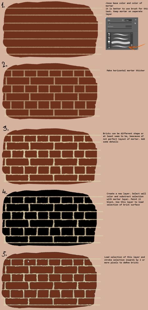 Brick Reference Drawing, Brick Wall Background Drawing, Brick Wall Reference, Drawing Brick Wall, Brick Drawing Sketch, How To Draw Brick Wall, How To Draw Bricks, Drawing Bricks, Brick Reference