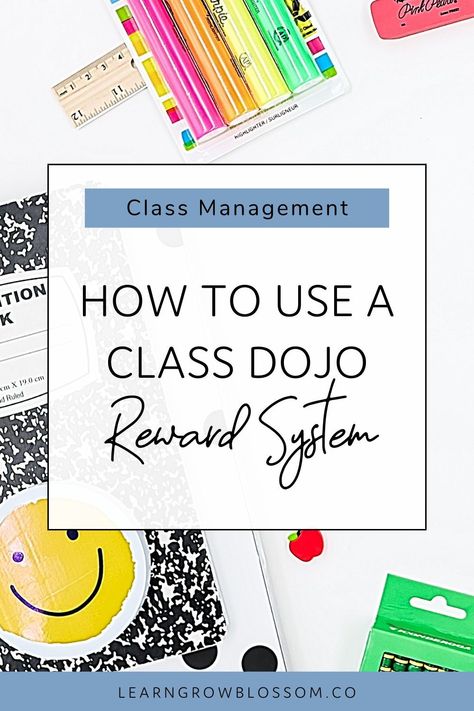 Using a Class Dojo reward system can be a powerful classroom management tool. This blog post outlines how to use class dojo rewards along with a class points system to use positive reinforcement to support your classroom management plan. You'll learn the behaviour management best practices as well as get class dojo points ideas. Class Dojo 1st Grade, Class Positive Reinforcement, 2nd Grade Positive Reinforcement, 1st Grade Reward System, Reward Classroom Ideas, Classroom Dojo Ideas, Classroom Management Point System, Classroom Point System Ideas, Positive Behaviour Management Strategies Reward System