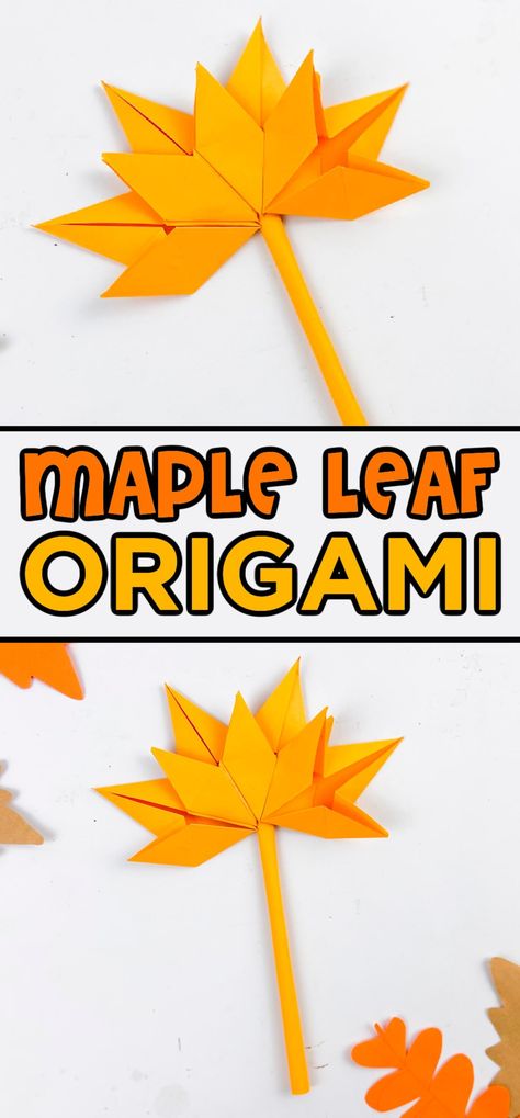 Discover the beauty of fall with Origami Maple Leaf! Create stunning paper leaves with this step-by-step origami craft. Origami Leaves Easy, Origami Leaves Tutorials, Autumn Leaf Craft, Fall Origami, Origami Maple Leaf, Leaf Origami, Leaf Ideas, Origami Leaf, Origami Leaves