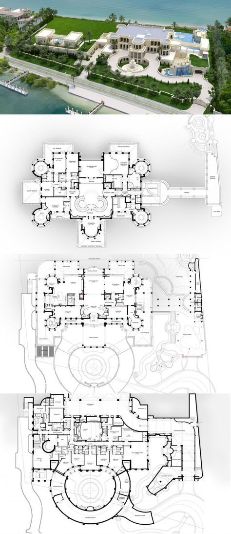 Floor Plans To The 60,000 Square Foot Le Palais Royal Oceanfront Mega Mansion In Hillsboro Beach, FL! Royal House Plan, Castle Mansion Floor Plan, Classic Mansion Floor Plan, Oceanfront House Plans, Beach House Mansion Floor Plans, Mega Mansions Floor Plan Luxury, Mansion Floor Plan Luxury Houses Modern, Modern Mansion Layout Floor Plans, Modern Mansions Luxury Floor Plans