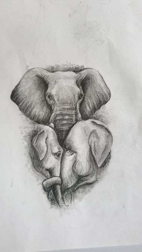 Male Elephant Tattoo, Nanna Tattoo, Tattoo Ideas Placement, Elbow Tats, Friday 13 Tattoo, Friday 13 Tattoo Ideas, Tattoo Line Drawing, 13 Tattoo Ideas, A Heart Tattoo