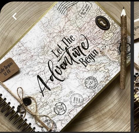 Adventure Book Scrapbook, Our Adventure Book, Book Scrapbook, Travel Journal Scrapbook, Scrapbook Photo Album, Scrapbook Cover, Scrapbooking Journal, Scrapbook Book, Photo Album Scrapbooking