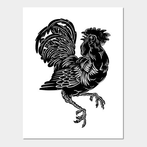 Rooster Tattoo Men, Rooster Tattoo Design, Rooster Images, Rooster Illustration, Rooster Silhouette, Cartoon Rooster, Chicken Tattoo, Rooster Tattoo, Rooster Logo