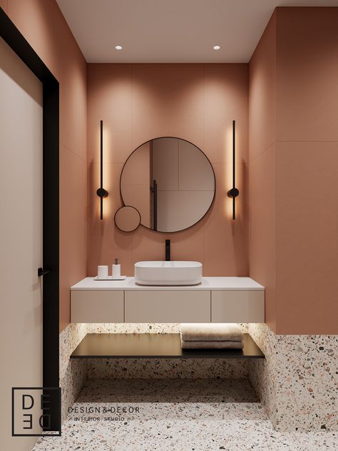 DE&DE/Apart hotel in the heart of Saint-Petersburg on Behance Bathroom Baseboard, Hotel Bathroom Design, Dekorere Bad, Bilik Air, Washroom Design, Interior Design Photography, Bathroom Design Decor, Toilet Design, Hotel Bathroom