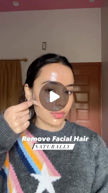 Eraj Zaidi on Instagram: "Remove Facial hair naturally ✨ NO MORE SHAVING ❌ - Not only does it effectively remove dead skin cells, but it also gets rid of unwanted facial hair, leaving your skin smooth and glowing. ✨ - INGREDIENTS:  Egg white Honey  . . . . . . . . . . . . . . . . . #diyskin #diymask #facialhair #exploremoreً  #homeremedies [diy skin care home remedies remove facial hair explore page glass skin viral reel diy mask ] #explorepageًًً #ᴇxᴘʟᴏʀᴇʀᴇᴇʟs #beautytipsandtricks #glassskin #clearskintips #glowyskingoals" Smooth Skin Remedies, Natural Facial Hair Removal, Diy Facial Hair Removal, Hair Maintenance Tips, Diy Makeup Remover, Egg For Hair, Skin Care Home Remedies, Face Hair Removal, Hair Removal Diy