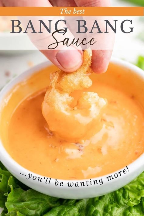 Bang Bang Sauce Bang Bang Sauce Recipe, Fish Dipping Sauce, Asian Dipping Sauce Recipes, Dipping Sauce Recipes, The Stay At Home Chef, Bang Bang Sauce, Seafood Feast, Canning 101, Stay At Home Chef