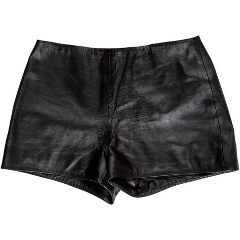 Leather Micro Shorts, Short Leather Pants Outfits, Black Shorts Aesthetic, Leather Hot Pants, Skirt Png, 70s Shorts, Indie Sleeze, Club Shorts, Black Leather Shorts