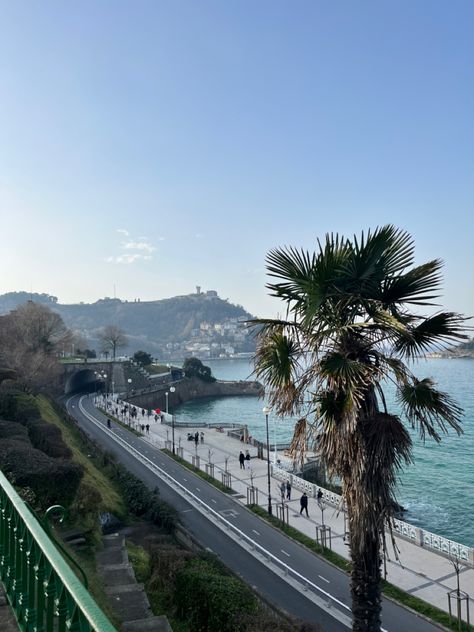 Coastline, Beach, Playa, Basque Country, Basque Coast, Spain, Palm Tree, Donostia, San Sebastian Spain San Sebastian, 2025 Manifestation, San Sebastian Spain, Northern Spain, May Day, Eat And Drink, Basque Country, Solo Female Travel, My Travel