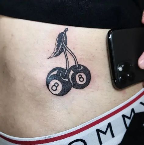 8ball Tattoo Traditional, 8 Ball Skull Tattoo, Magic 8 Ball Cherry Tattoo, Eight Ball Cherry Tattoo, Cherry Eight Ball Tattoo, Cherry 8ball Tattoo, Lucky 8 Ball Tattoo, 8ball Cherry Tattoo, Magic 8ball Tattoo