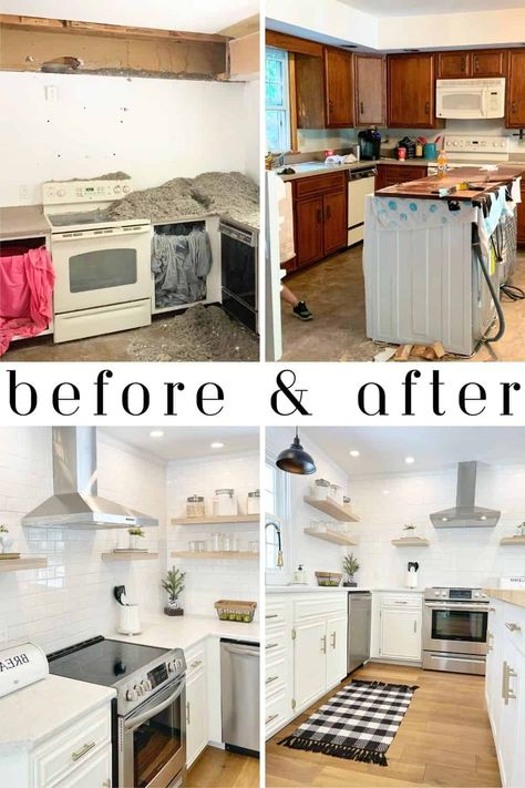 13 Kitchen Budget Remodel Ideas You Won't Regret in 5 Years Diy Kitchen Remodel On A Budget, Single Wide Kitchen Remodel, Simple Small Kitchen Ideas, Budget Friendly Kitchen Remodel, Kitchen Remodel Tips, Home Makeover On A Budget, Kitchen Budget, Kitchen Makeover On A Budget, Old Kitchen Remodel