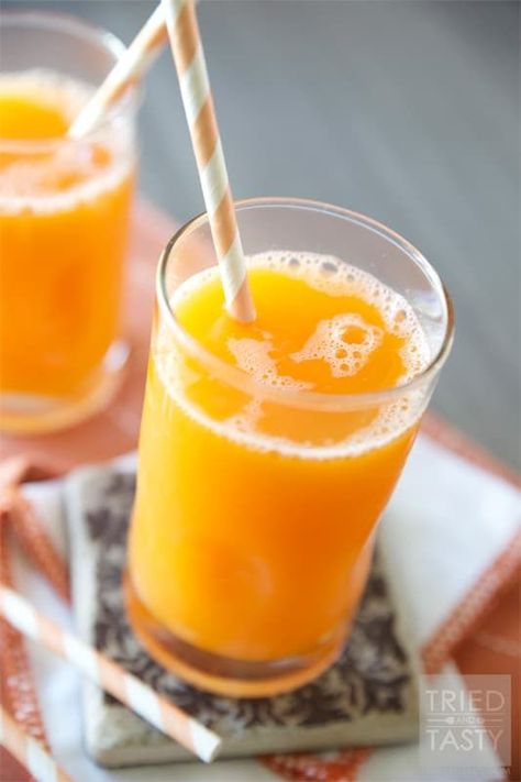 Fresh Pineapple Surprise //  A delicious fresh juice that is a combination of fun fruits and even a vegetable for a sweet surprise! | Tried and Tasty Pineapple Surprise, Watermelon Refresher, Fresh Juice Recipes, Fruit Juice Recipes, Juice Fast, Fresh Pineapple, Healthy Juice Recipes, Delicious Breakfast Recipes, Sugar Detox