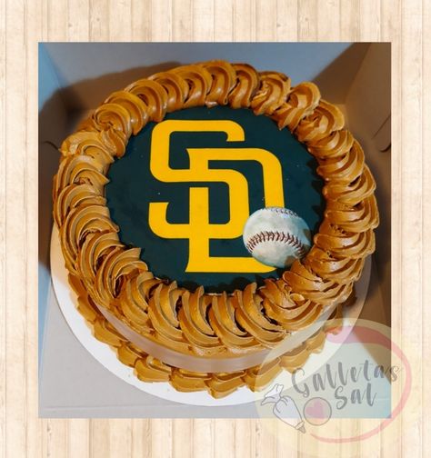 Padres Cake San Diego, Padres Birthday Cake, San Diego Padres Cake, Diego Cake, Baseball Birthday Cakes, Baseball Birthday, Bday Cake, San Diego Padres, Bday Party