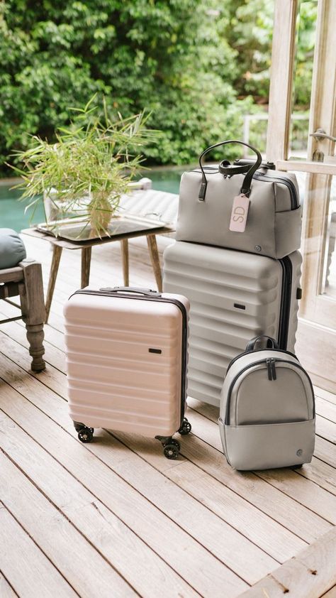 Antler Luggage, Travel With Family, Koleksi Makeup, Travel Packing Essentials, Travel Luggage Set, Hard Suitcase, Travel Luggage Suitcases, Cute Luggage, Stylish Luggage