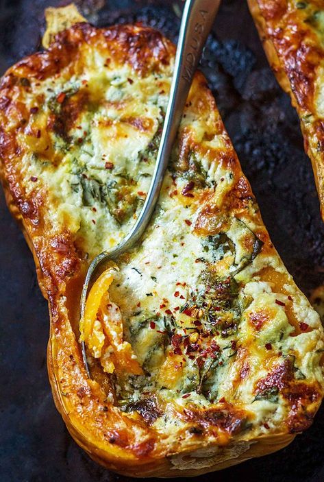 Roasted Butternut Squash Recipes: 7 Easy Roasted Butternut Squash Recipe Ideas — Eatwell101 Butter Squash Recipe, Butternut Squash Recipes Roasted, Butternut Recipes, Winter Squash Recipes, Courge Spaghetti, Cheese Spinach, Butternut Squash Recipes, Roasted Butternut Squash, Roasted Butternut