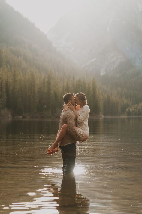 Playful and Perfect Engagements in Grand Teton National Park | Rocky Mountain Bride