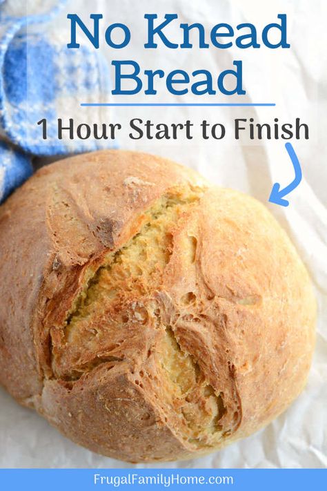 Dutch Oven Bread No Yeast, Dutch Oven Bread Quick, Bread Instant Yeast, Oven Bread Recipes, Dutch Oven Bread Recipes, Easy Bread Dough, Easy No Knead Bread, Crusty Bread Recipe, Bread Quick