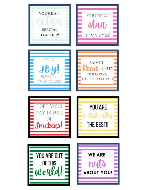 teacher candy bar tags (1).pdf Almond Joy Candy, Teacher Treats, O Fish Ally, Appreciation Ideas, Almond Joy, Staff Appreciation, I Appreciate You, Dollar Store Crafts, Teaching Ideas