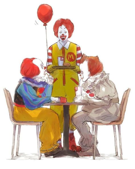 Ha I love this Es Pennywise, Movies Cartoon, Horror Movies Funny, Clown Horror, Pennywise The Clown, Pennywise The Dancing Clown, It The Clown Movie, Mc Donald, Losers Club