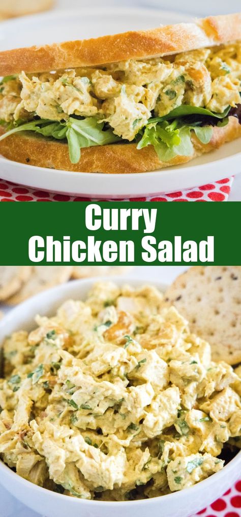 Curry Chicken Salad, Chicken Curry Salad, Chicken Salad Sandwich, Easy Chicken Curry, Canned Chicken, 140 Pounds, Chicken Salad Recipes, Eat Healthy, Curry Chicken