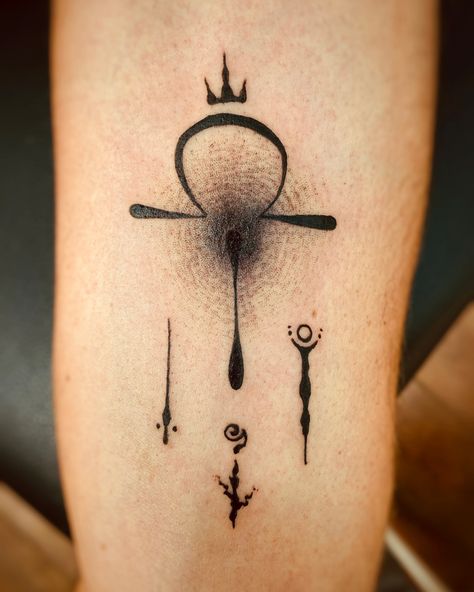 This tattoo represents four core masculine energies: - The King: leadership and order - The Warrior: courage and discipline - The Lover: passion and connection - The Magician: wisdom and transformation These archetypes reflect different aspects of the masculine psyche. By embracing and balancing all four, one can strive for wholeness and personal growth. What archetype resonates with you most? Let me know in the comments! #tattoo #portugal #algarve #personalgrowth King Warrior Magician Lover Tattoo, Devine Masculine, Custom Tattoos, Tattoos For Lovers, Spiritual Tattoos, Masculine Energy, The Lover, The Warrior, Custom Tattoo