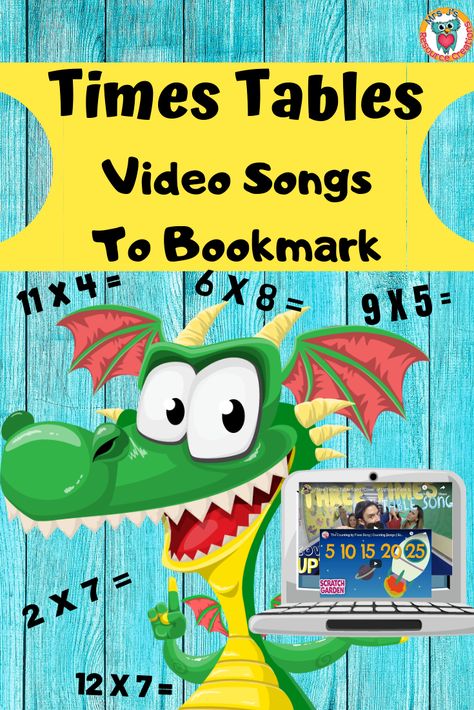 Multiplication Songs, Learning Multiplication Facts, Learn Multiplication, Learning Multiplication, Teaching Multiplication, Design For Beginners, Songs For Kids, Math Multiplication, Times Tables