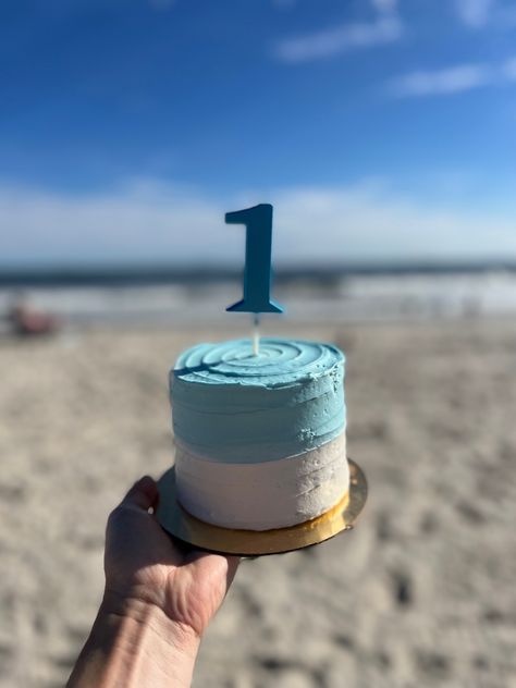 Beach First Birthday Cake, Ocean Themed Smash Cake, Pool Party Smash Cake 1st Birthdays, 1st Birthday At The Beach, Beach One Year Old Birthday, Oneder The Sea Smash Cake, The Big One Smash Cake, Ocean Smash Cake, Big One Smash Cake