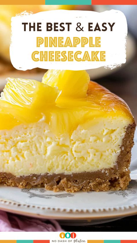 Delicious Pineapple Cheesecake No Bake Pineapple Cheesecake Recipes, Pineapple Heaven Cheesecake, Easy Tropical Desserts, Juicy Pineapple Heaven Cake, Pineapple Cheesecake No Bake, No Bake Pineapple Dream Dessert, Jello No Bake Cheesecake Recipes, Pinapple Recipes Dessert, Refrigerator Pies