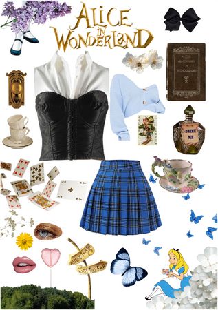 Alice in Wonderland Outfit | ShopLook Alice In Wonderland Modern Outfit, Alice In Wonderland Outfit Inspiration, Outfits Inspired By Alice In Wonderland, Alice In Wonderland Inspired Outfits Aesthetic, Modern Alice In Wonderland Outfit, Wonderland Themed Outfits, Alice In Wonderland Outfit Ideas Modern, Alice In Wonderland Tea Party Outfit, Alice In Wonderland Themed Outfits