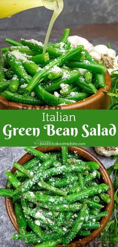 Cold Green Bean Recipes, Green Bean Salad Cold, Marinated Green Beans, Easy Green Bean Casserole, Green Bean Salad Recipes, Italian Green Beans, Green Beans Side Dish, Green Bean Casserole Easy, Green Bean Salad