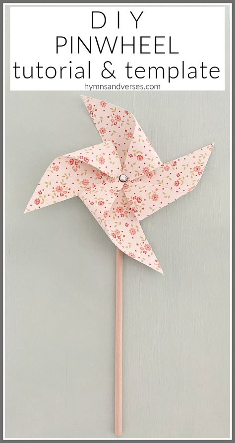 Paper Pinwheel Diy, Pinwheel Template, Make A Pinwheel, Pinwheel Decorations, Pinwheel Tutorial, Pinwheel Craft, Diy Pinwheel, Old Fashioned Toys, Paper Pin