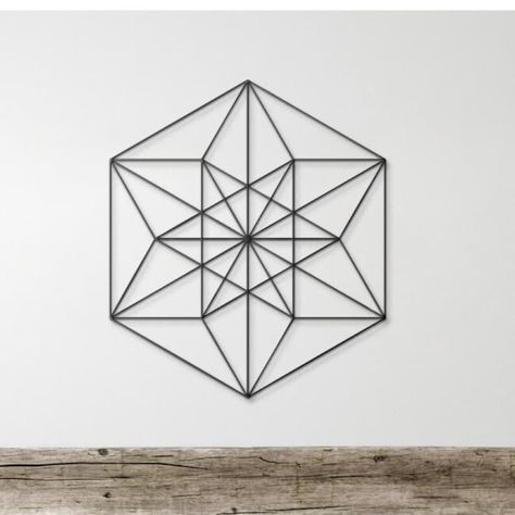 Vector Equilibrium Metal Wall Art, Sacred Geometry Vector Equilibrium Metal Line Art, Equilibrium Sign- Geometric Modern Decor Design Vector Equilibrium Sacred Geometry, Sacred Geometry Vector, Vector Equilibrium, Metal Line Art, Sioux Falls, Sioux, Sacred Geometry, Home Decor Items, Modern Decor