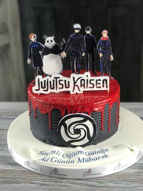 #kidscake #cartooncake #boycake Anime Cake, Cartoon Cake, Easy Snack Recipes, Cakes For Boys, Kids Cake, Easy Snacks, Jujutsu Kaisen, Chocolate Cake, Jujutsu