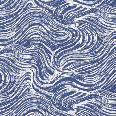 Schumacher Shio Performance Fabric (Set of 2) Color: Blue Flame Test, Bataan, Schumacher Fabric, How To Make Pillows, Wave Pattern, Drapery Fabric, Pattern Names, Performance Fabric, Painting Patterns