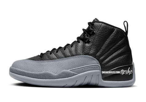 Wolf Grey Jordans, Jordan 12 Black, 43rd Birthday, Jordan 12s, Grey Jordans, Nike Snkrs, Air Jordan 12, Birthday Inspo, Jordan 12