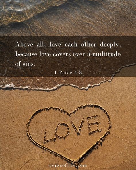 ❤️🌏 "Above all, love each other deeply, because love covers over a multitude of sins." - 1 Peter 4:8 Distance may separate you, but deep love can overcome any challenge. This verse reminds us that genuine love is powerful, forgiving, and enduring. 🙏 Lord, bless our long-distance relationship with Your unfailing love. Help us forgive easily, love deeply, and trust in Your plan for us. Bridge the miles with Your presence. #LongDistanceLove #BiblicalLove #FaithfulRelationship #LoveOverDistance ... Inspiring Bible Verses, Verses About Strength, 1 Peter 4 8, Wisdom Bible, Bible Verse Tattoos, Verse Tattoos, Uplifting Scripture, Biblical Wisdom, Prayer For Love