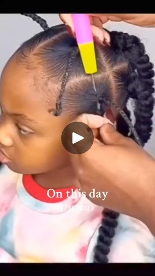 Braids For Girls Kids Black, Easy Black Girls Hairstyles For Kids, Simple Kids Hairstyles Black, Kids Simple Hairstyles, Simple Kids Hairstyles, Little Black Girls Hairstyles For Kids, Kids Hairstyles Girls Easy, Simple Hairstyles For Kids, Twist Hairstyles For Kids