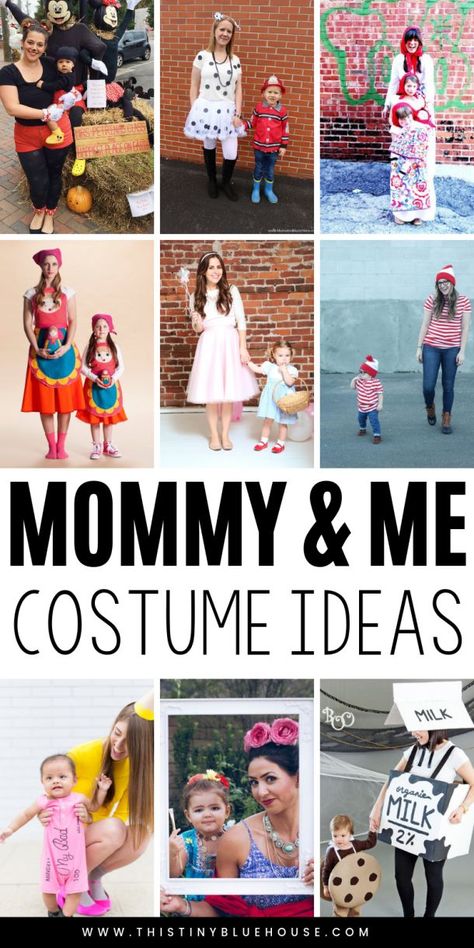 Make Halloween extra special this year with these fabulous mommy and me halloween costumes! Fun creative and absolutely adorable! #halloweencostumes #mommyandmecostumes #mommyandmehalloweencostumes #mommyandmecostumeideas #mommyandmecostumeinspiration Mommy And Daughter Costumes, Mommy And Baby Girl Halloween Costumes, Mama And Baby Halloween Costumes, Mother Daughter Halloween Costume Ideas, Mom And Toddler Halloween Costumes, Mommy And Me Costumes Daughters, Mom And Daughter Halloween Costumes, Mommy And Me Halloween Costumes, Mother Daughter Halloween Costumes