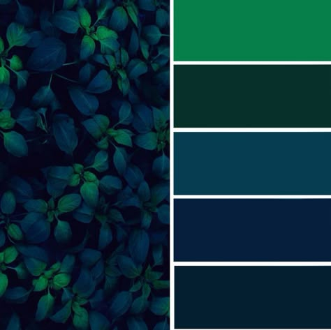 Deep Teal Green Color Palette, Royal Blue And Emerald Green Living Room, Emerald And Sapphire Color Palette, Viridian Bedroom, Teal Blue Green Color Palette, Navy Teal Green Color Palette, Dark And Neon Color Palette, Viridian Color Palette, Dark Green And Blue Color Palette