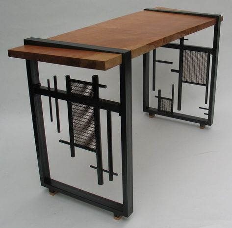 DK Works: Custom Furniture & Metalwork: <!--2-->Furniture Custom Steel Furniture, Table Base Design, Wood Bench Outdoor, Welded Furniture, Custom Metal Fabrication, Metal Furniture Design, Durable Furniture, Table Cafe, Creative Furniture