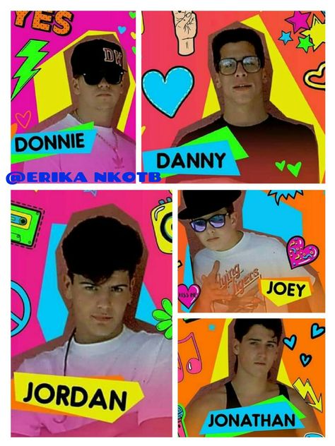 New Kids On The Block Wallpaper, New Kids On The Block 80s, Nkotb 80s, Album Jacket Design, Joe Mcintyre, 80s Posters, 80s Poster, Danny Wood, Donnie Wahlberg