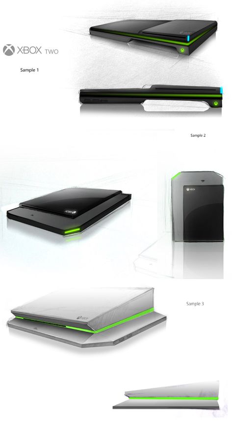 XBox 2 early sketch concepts by XBox2Gamers.com Gaming Console Concept, Console Concept, Game Console Design, Computer Projects, Game Wallpaper Iphone, Original Xbox, Controller Design, Gadget Case, X Box