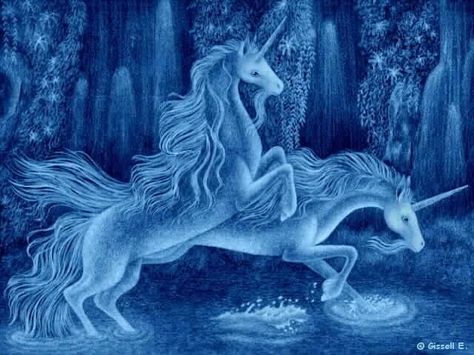 What Type Of Unicorn Are You? Elemental Water You are sweet, charming, and beautiful; you are most inspired by the others around you. Unicorns Art, Unicorn Picture, Fantasy Unicorn, Creature Fantasy, Pegasus Unicorn, Blue Unicorn, Diy Unicorn, Real Unicorn, Unicorn Pictures