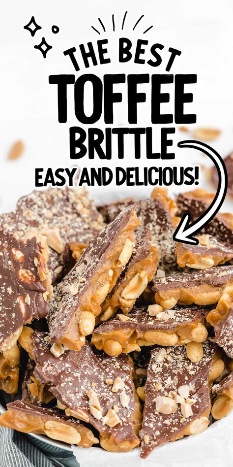 Toffee Pecans Recipe, Almond Brittle Recipes, Butter Toffee Peanuts Recipe, Peanut Brittle Recipe Easy, Candied Peanuts Recipe, Caramel Snacks, Toffee Brittle, Office Treats, Homemade Peanut Brittle